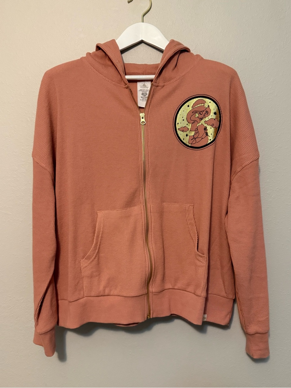 Disney Jasmine Hooded Zip Jacket in Dusty Peach
